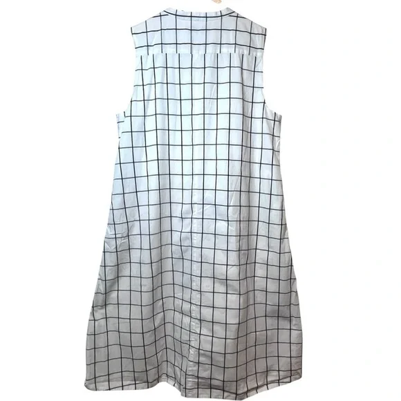Madewell Grid Print Dress - Picture 4 of 11